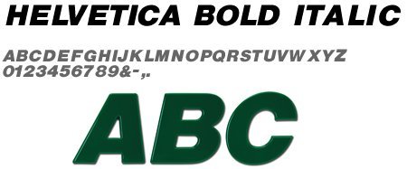 Helvetica Bold Italic