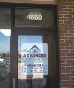vinyl door lettering, Urbandale, Iowa