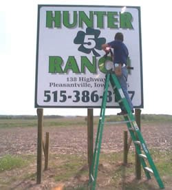 mdo real estate sign, Pleasantville, Iowa